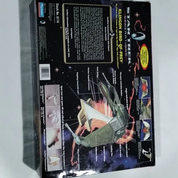 Star Trek Generations Klingon Birds-Of-Prey Playmates 6174 1994 Vintage Sealed - Picture 2 of 6